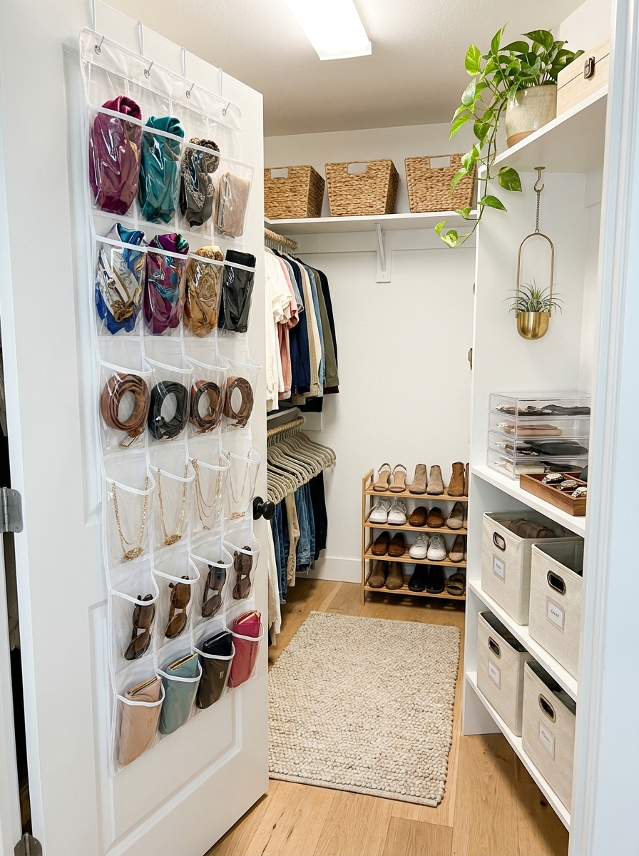 Over-The-Door Organizers For Accessories That Disappear
