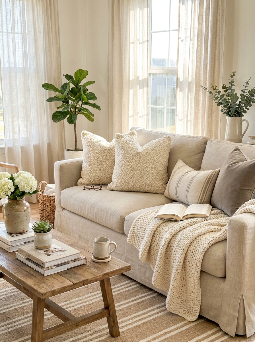 Chunky Boucle Pillow Covers That Feel Like Clouds