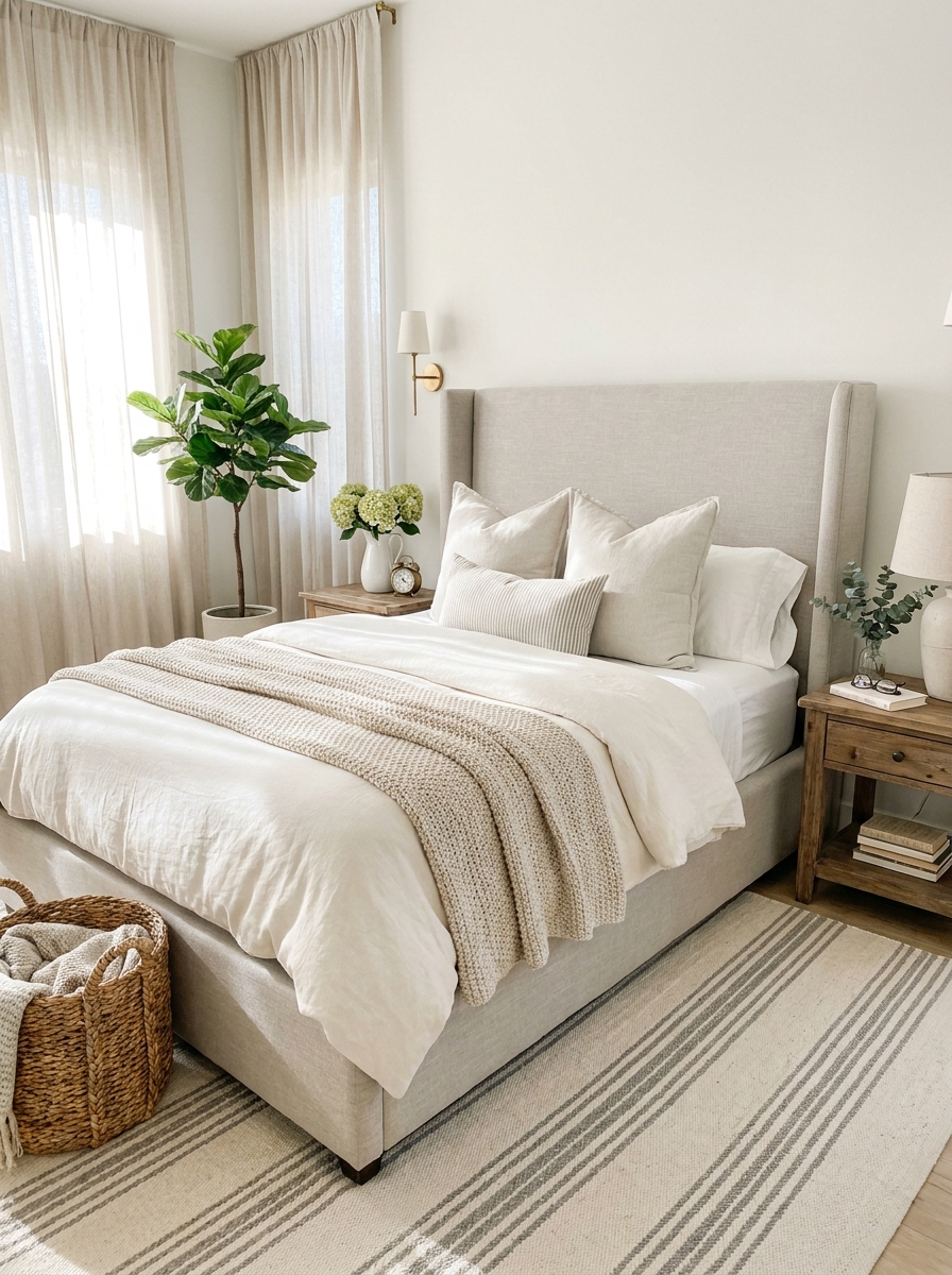 Upholstered Wingback Beds That Feel Like a Hotel