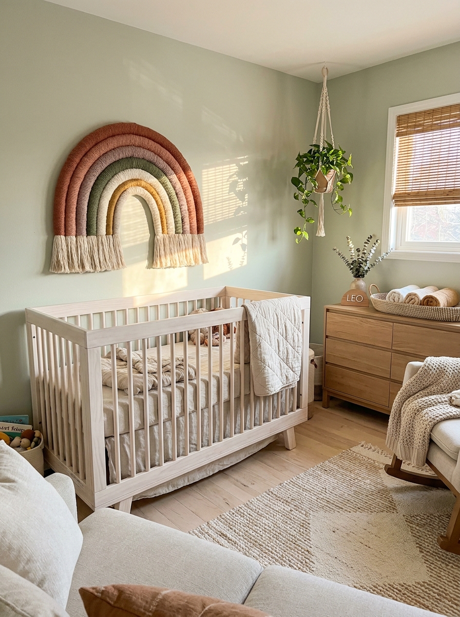 Earthy Rainbow Wall Decor That Grows With Them