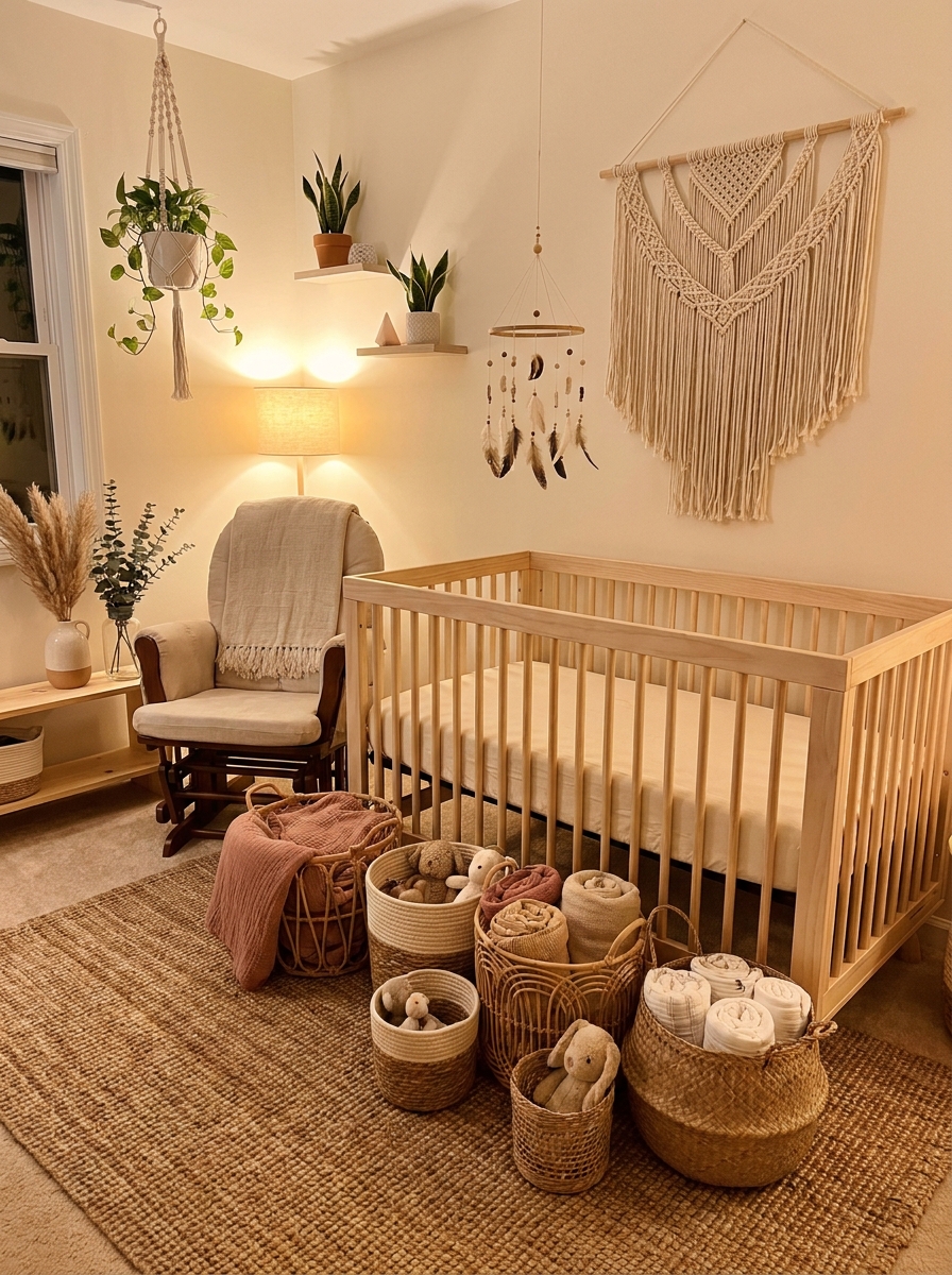 Baskets on Baskets for Beautiful Boho Storage