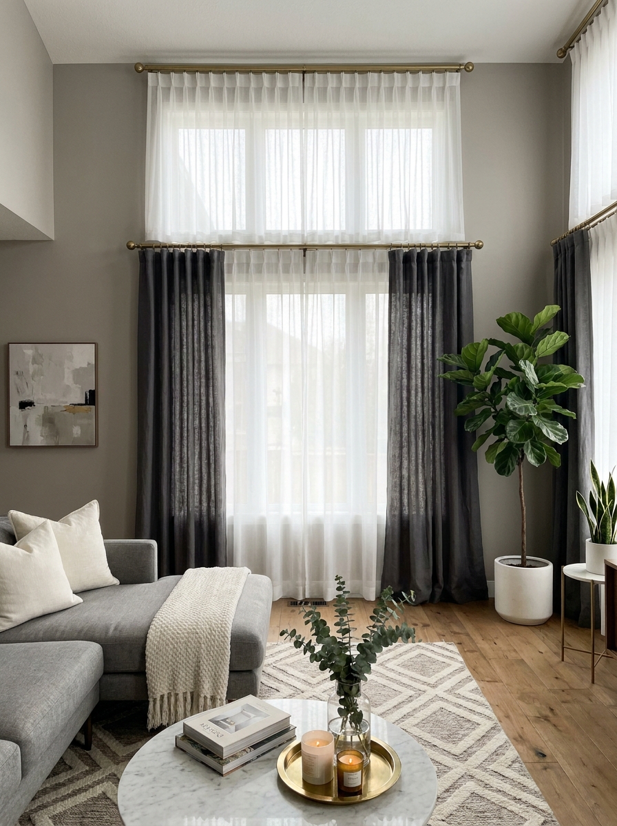Install a Double Rod System with Different Heights