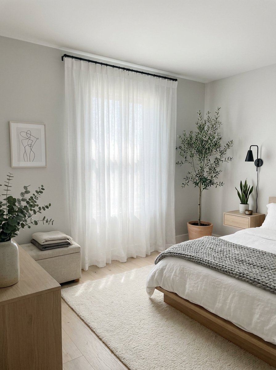 Keep Your Curtain Hardware Slim and Minimal