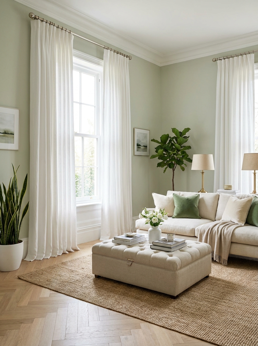 Choose Curtains Without Contrasting Trim or Borders
