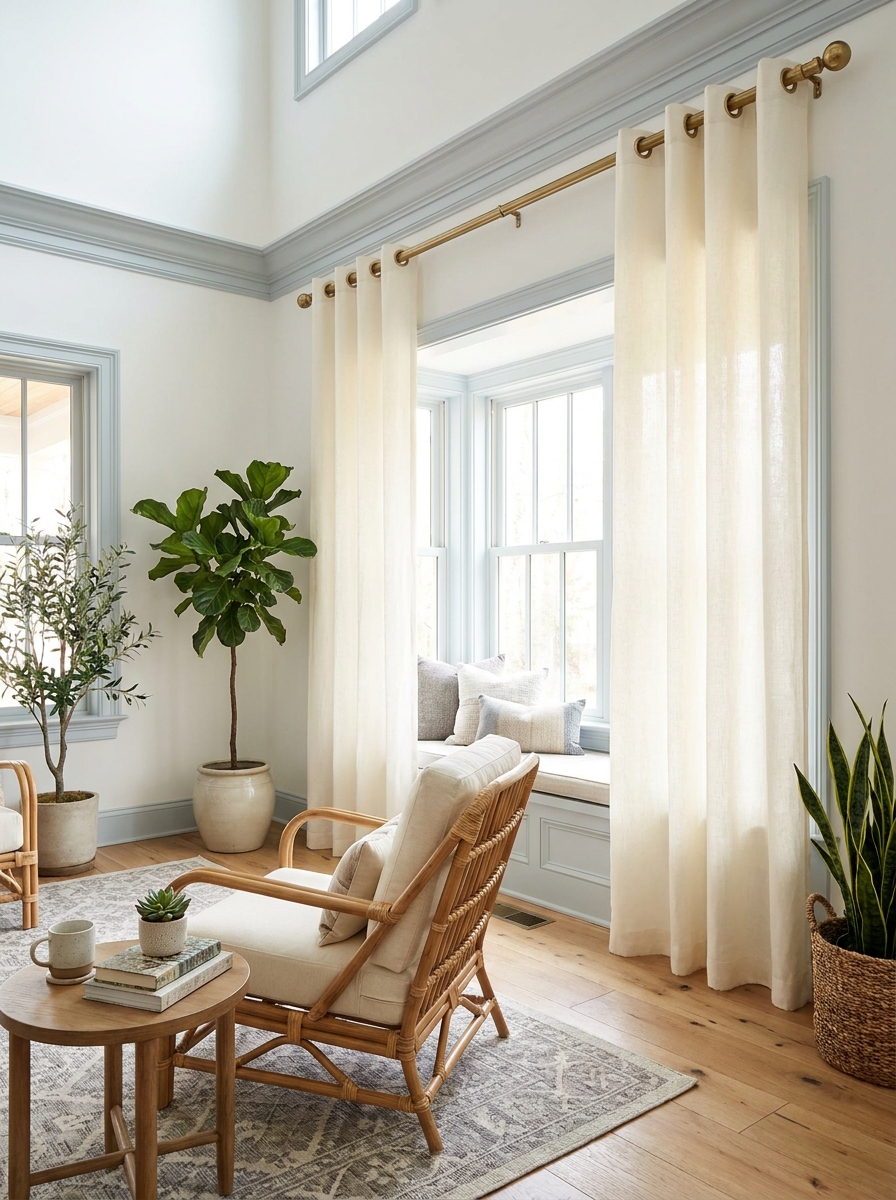 Use Rings or Grommets for Extra Height Illusion