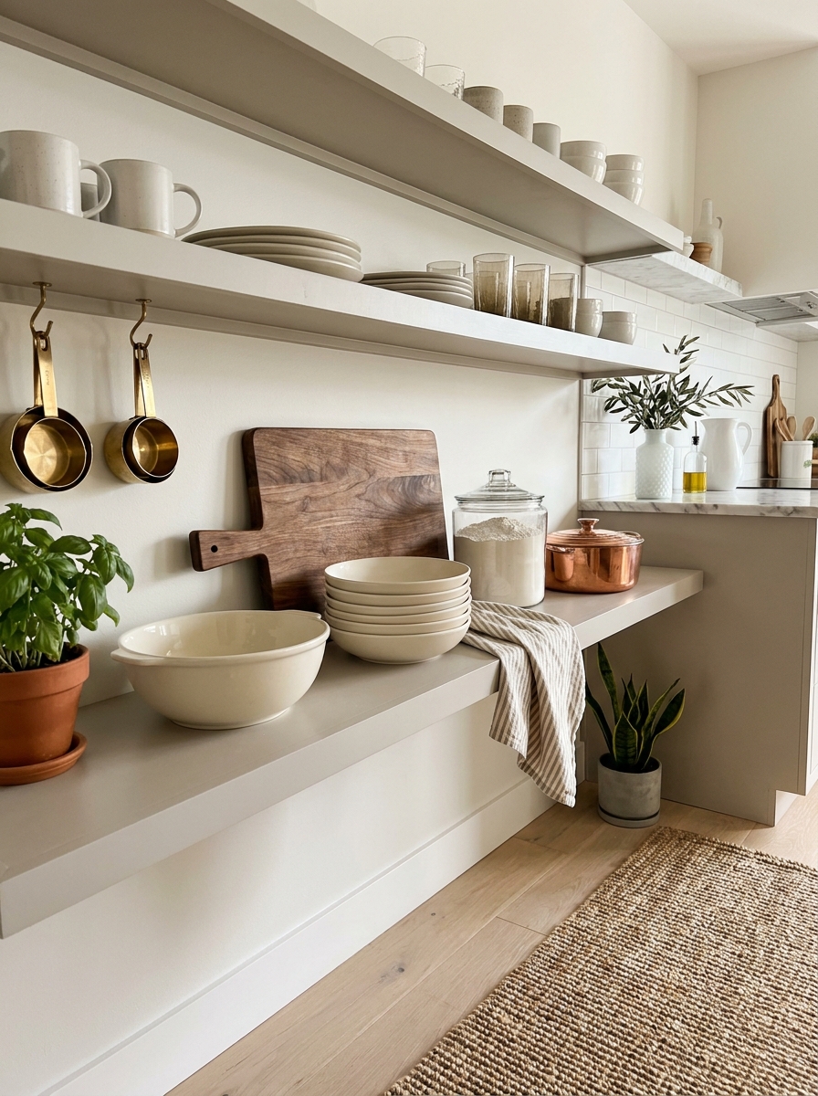 Use the Bottom Shelf for Your Heaviest (and Prettiest) Pieces