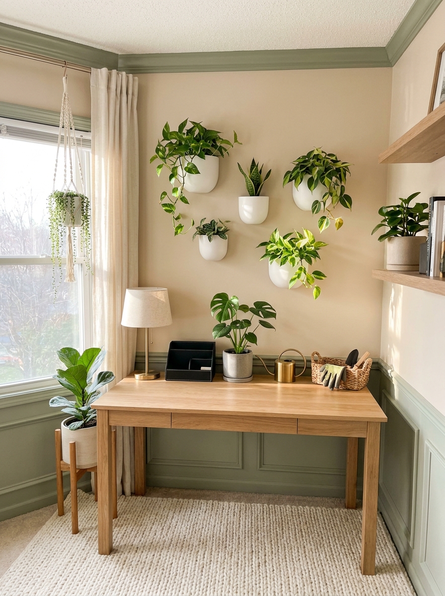 Create a Living Wall with Mounted Planters
