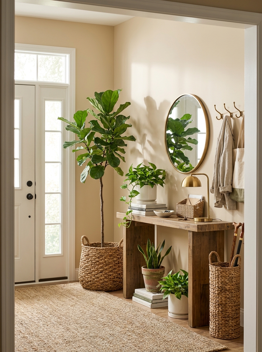Style Your Entryway with a Welcoming Plant Moment