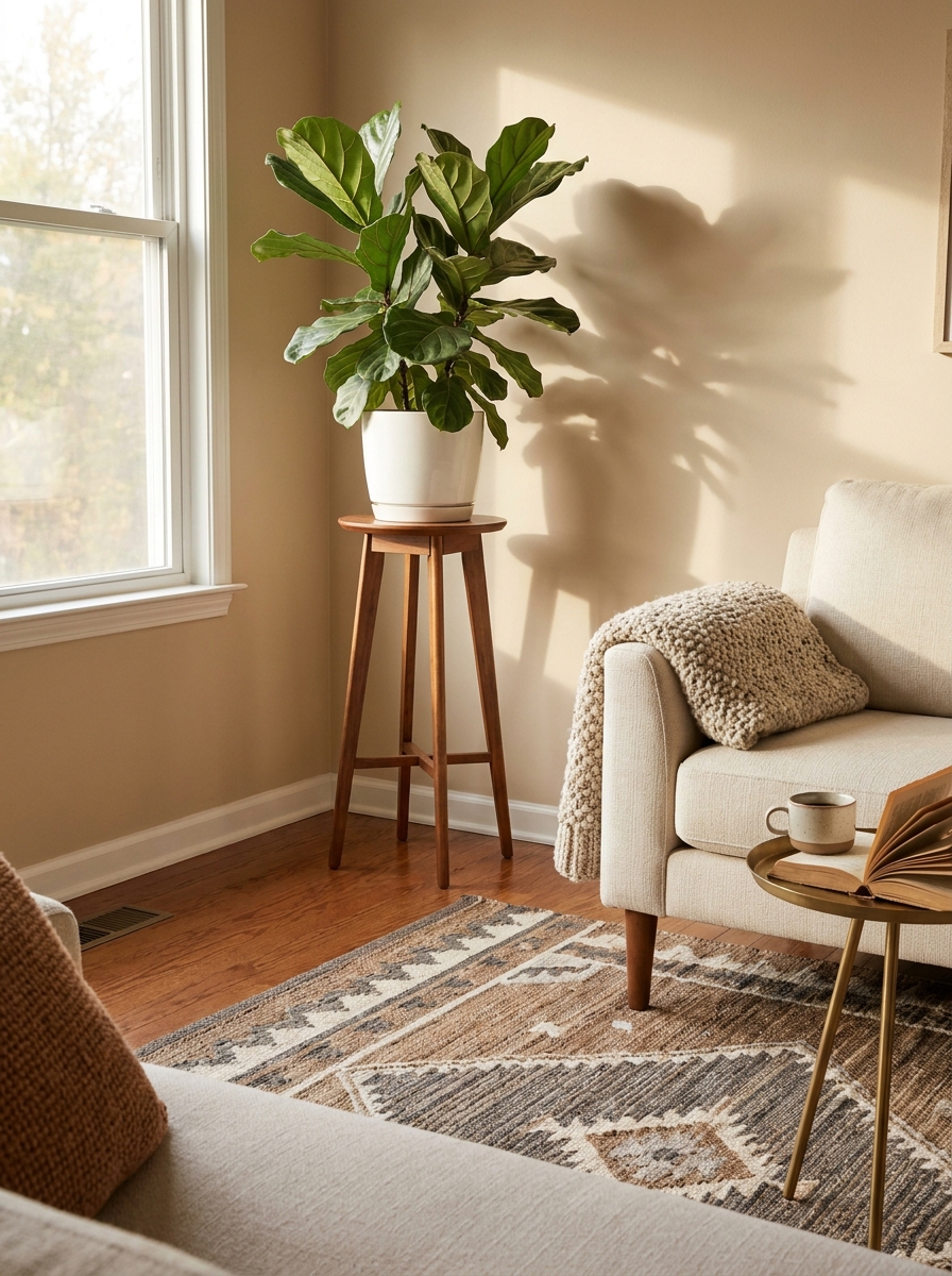 Use a Plant Stand as a Statement Piece