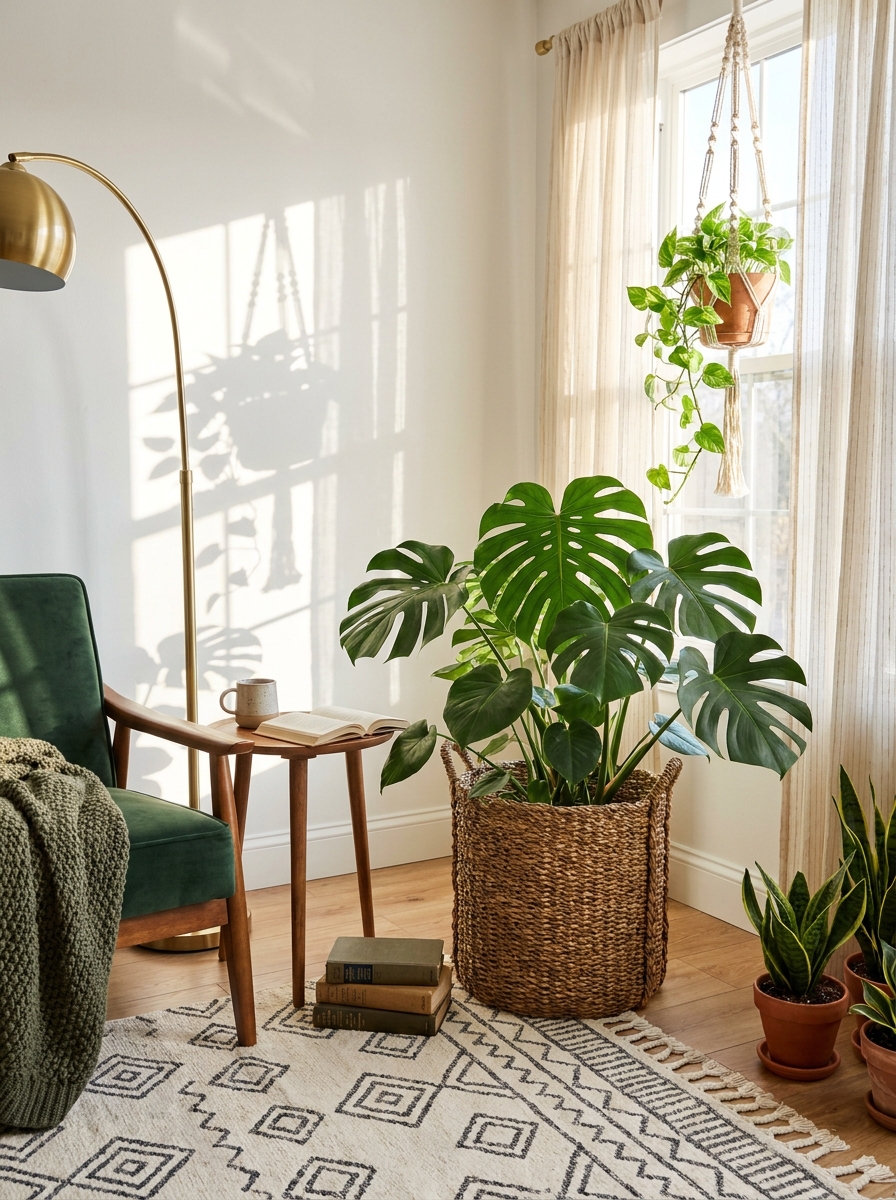 Fill Empty Corners with Floor Plants