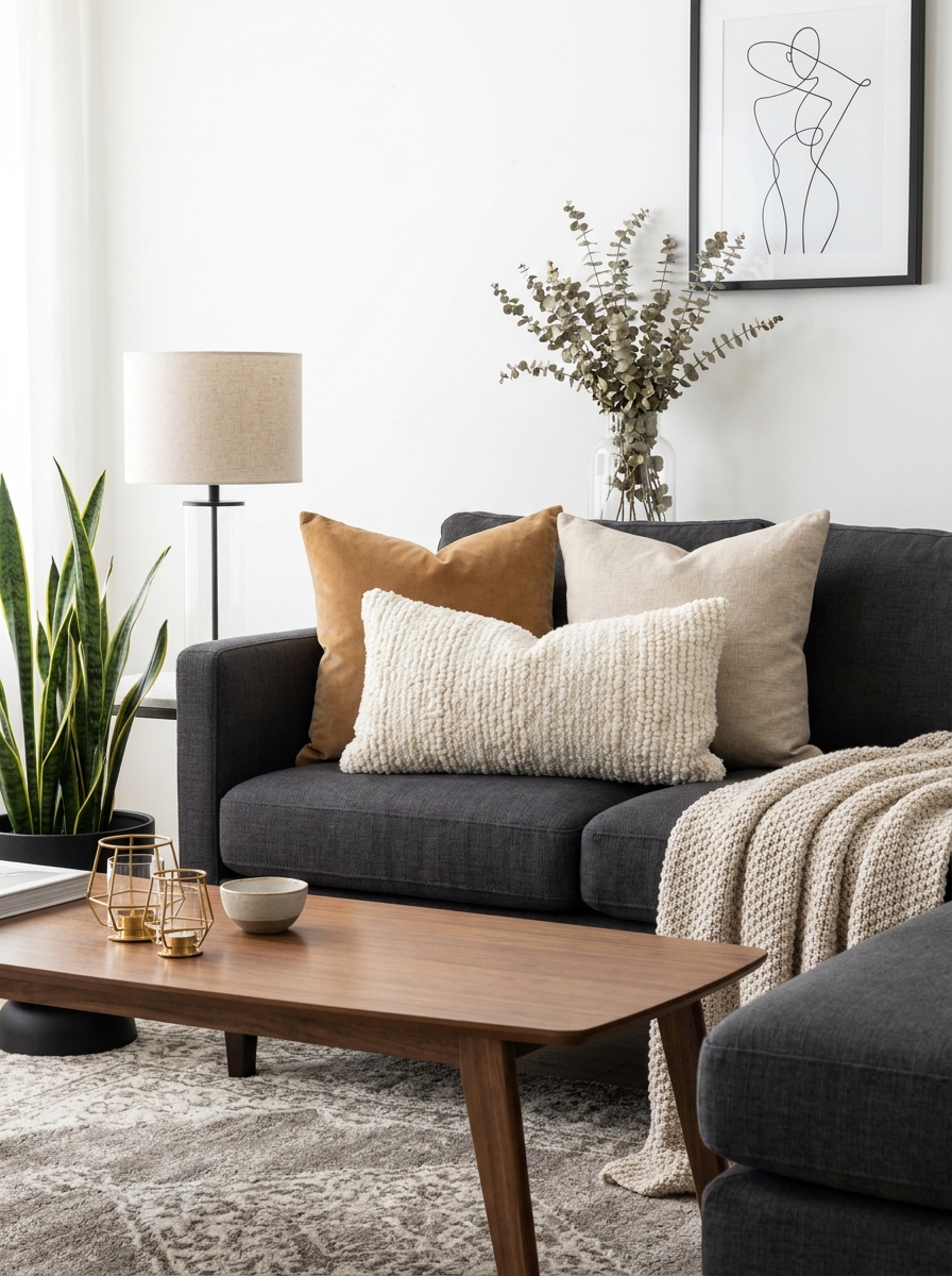 The Bouclé Lumbar Pillow That Adds Instant Texture