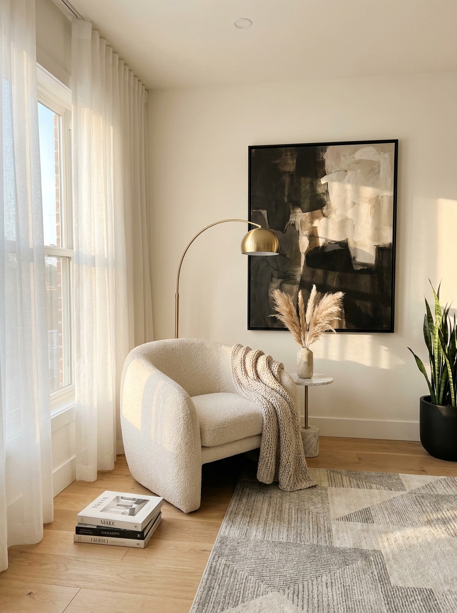 The Sculptural Boucle Chair That Looks $700 More Expensive