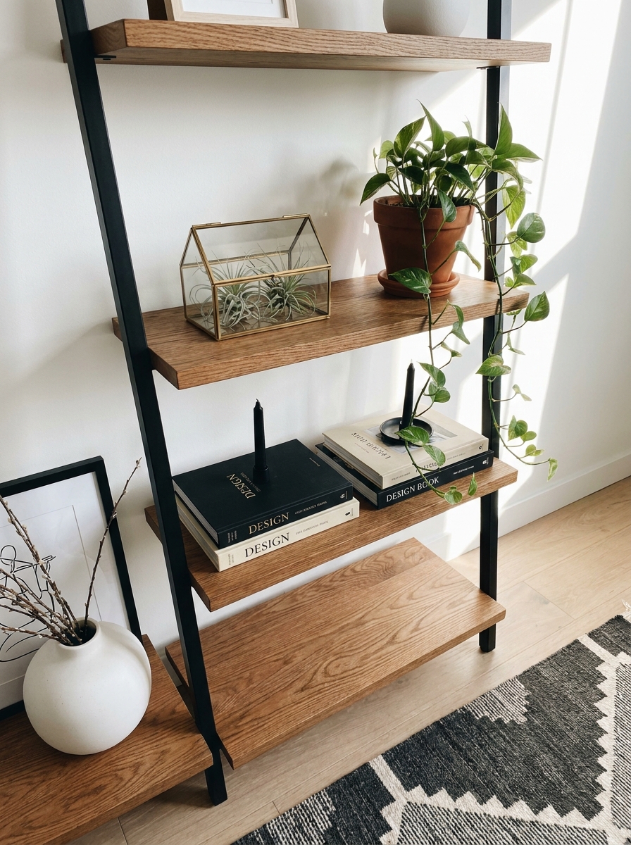 The Minimal Black Shelving Unit That Anchors Your Whole Wall
