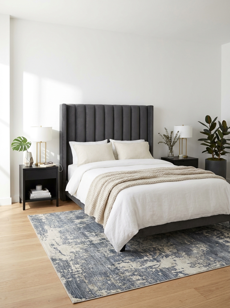 The Channel-Tufted Velvet Headboard Without the $800 Price Tag