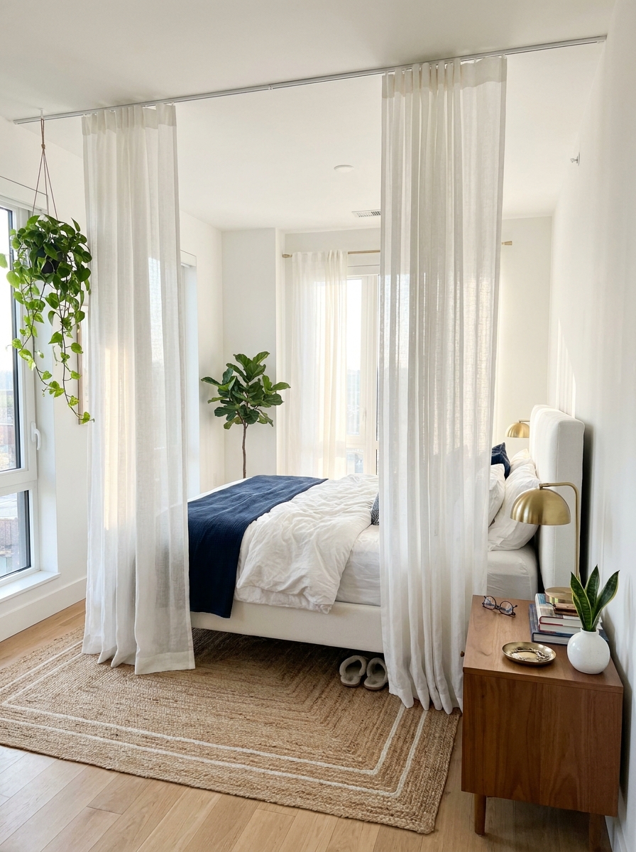 Curtains That Create Instant Rooms