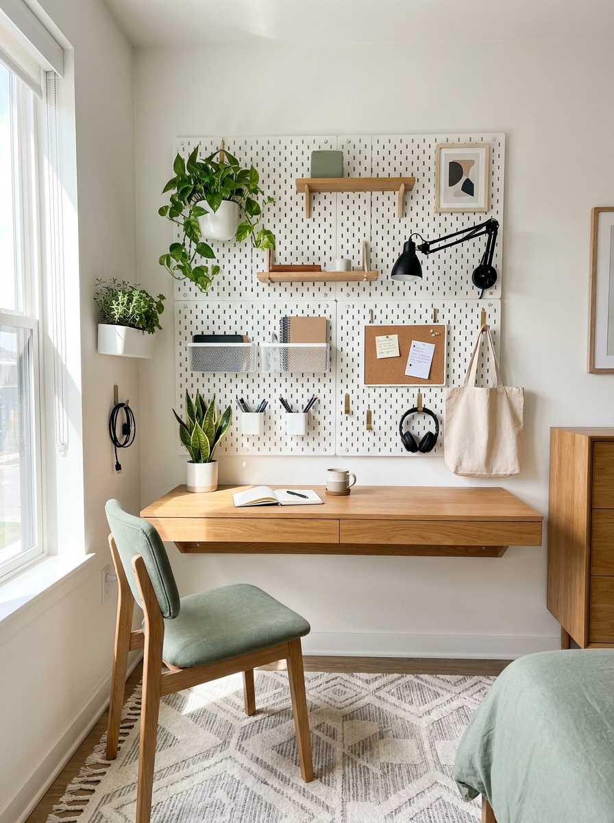 A Pegboard Wall That's Actually Chic