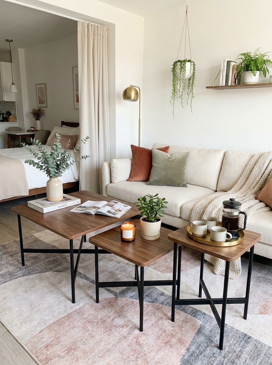 Nesting Tables That Multiply When Friends Come Over