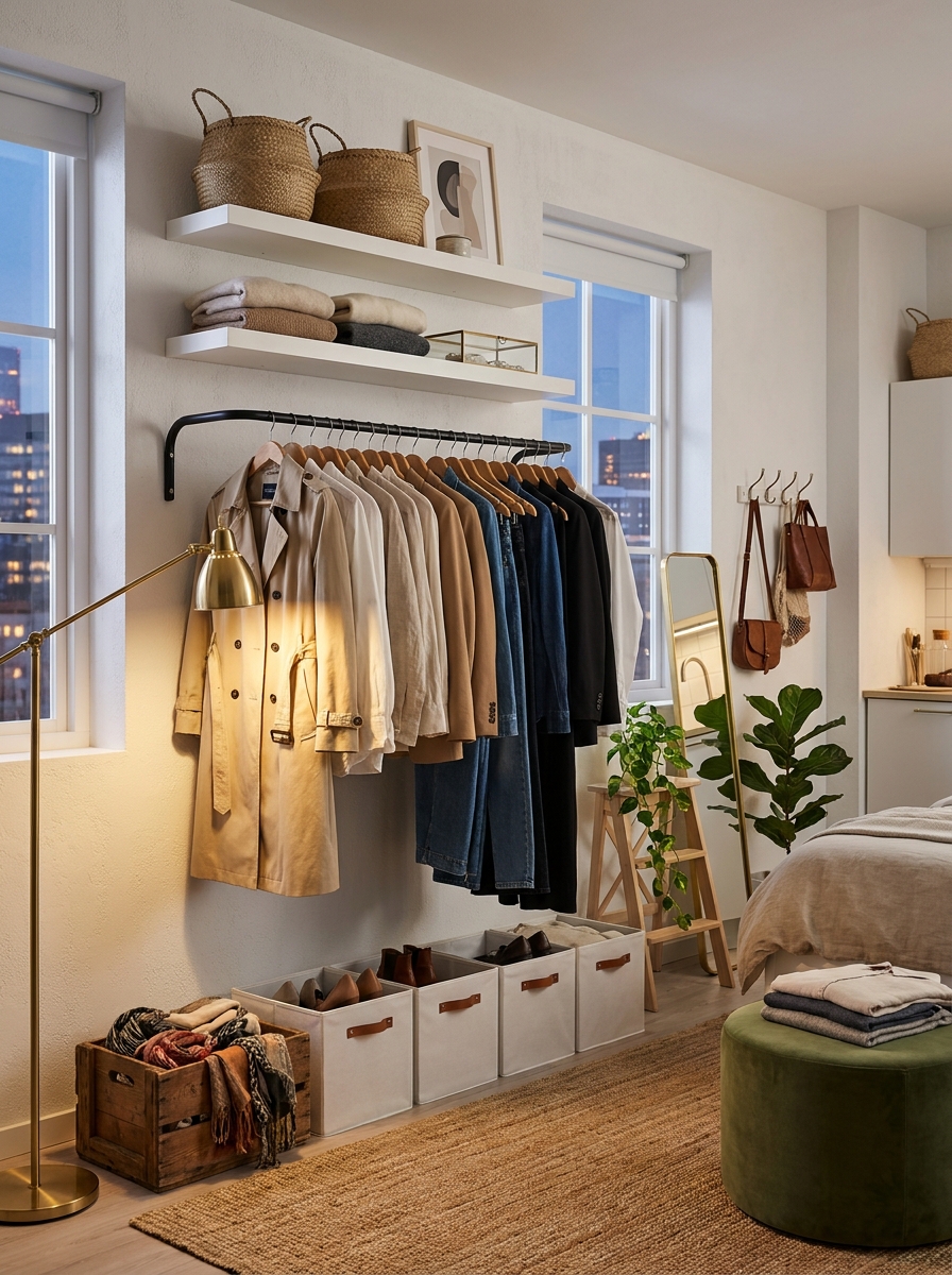 A Capsule Closet System That Shows Everything
