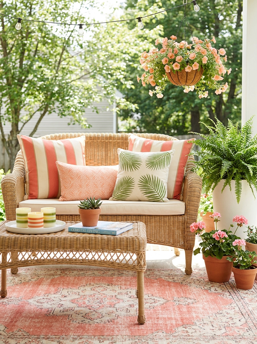 Incorporate Weatherproof Throw Pillows in Summer Patterns
