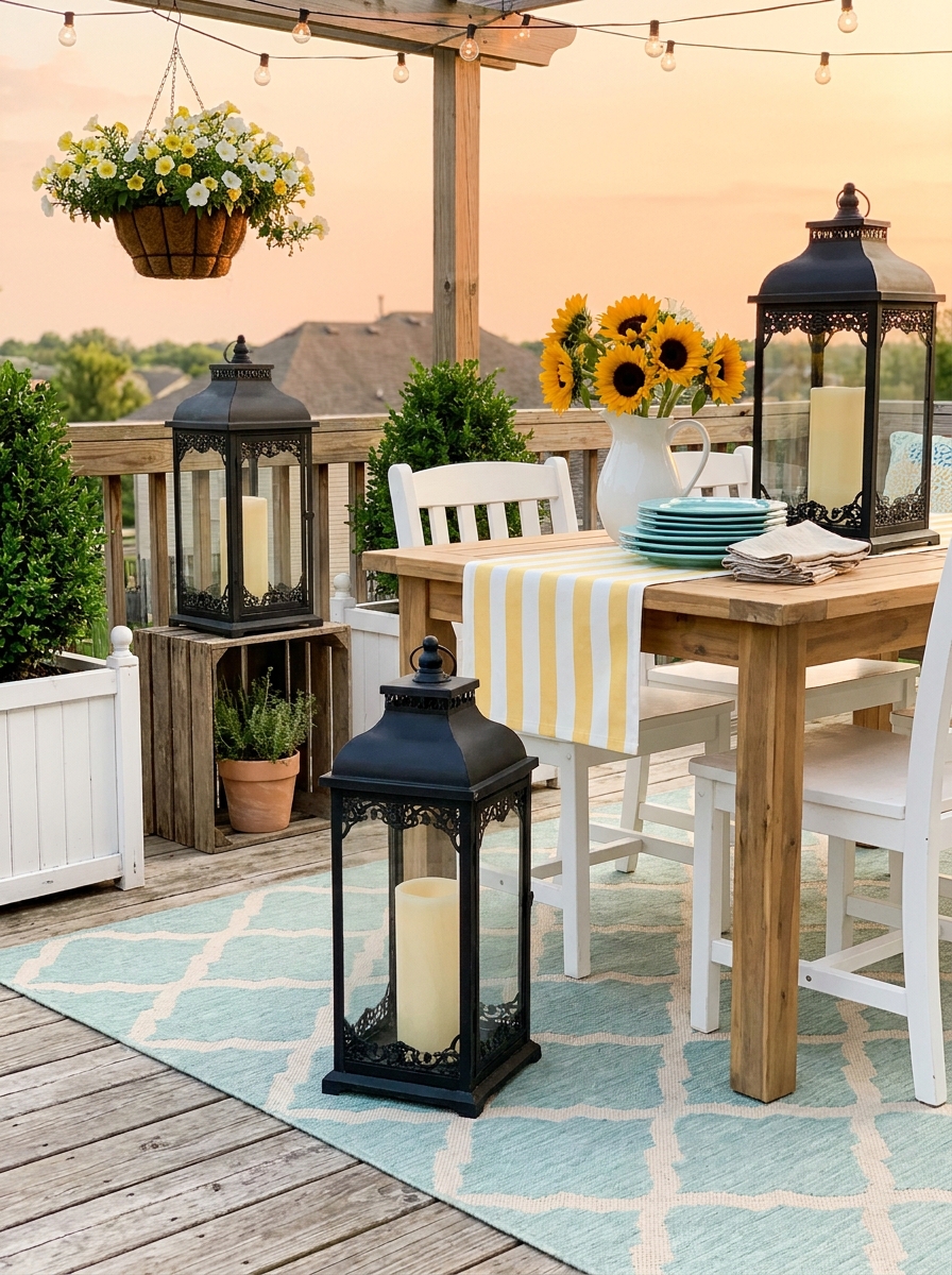 Use Oversized Lanterns as Statement Pieces