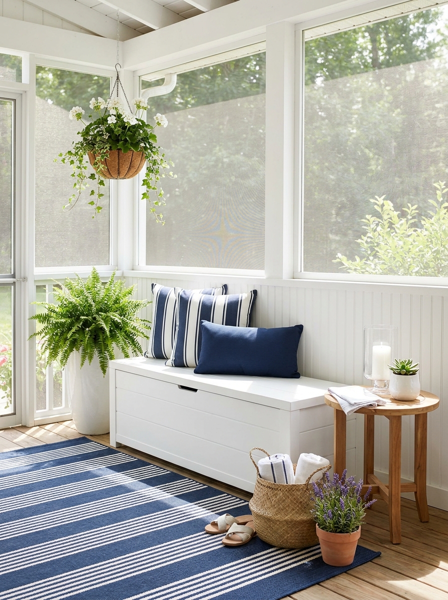 Bring in a Weatherproof Storage Bench