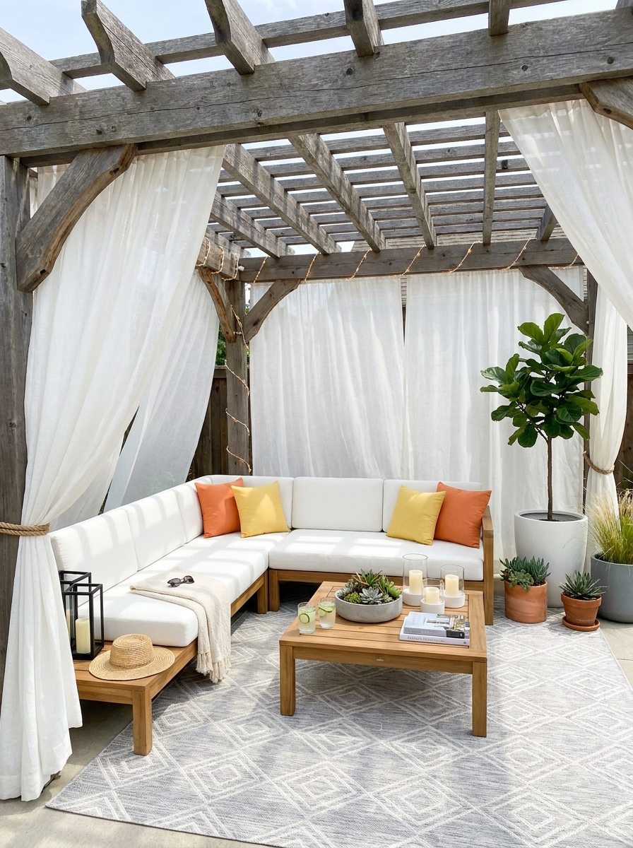 Create Shade with a Breezy Outdoor Canopy
