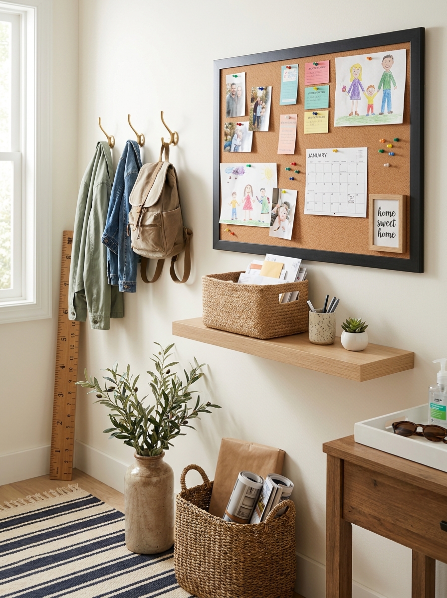 A Chalkboard or Corkboard Command Center