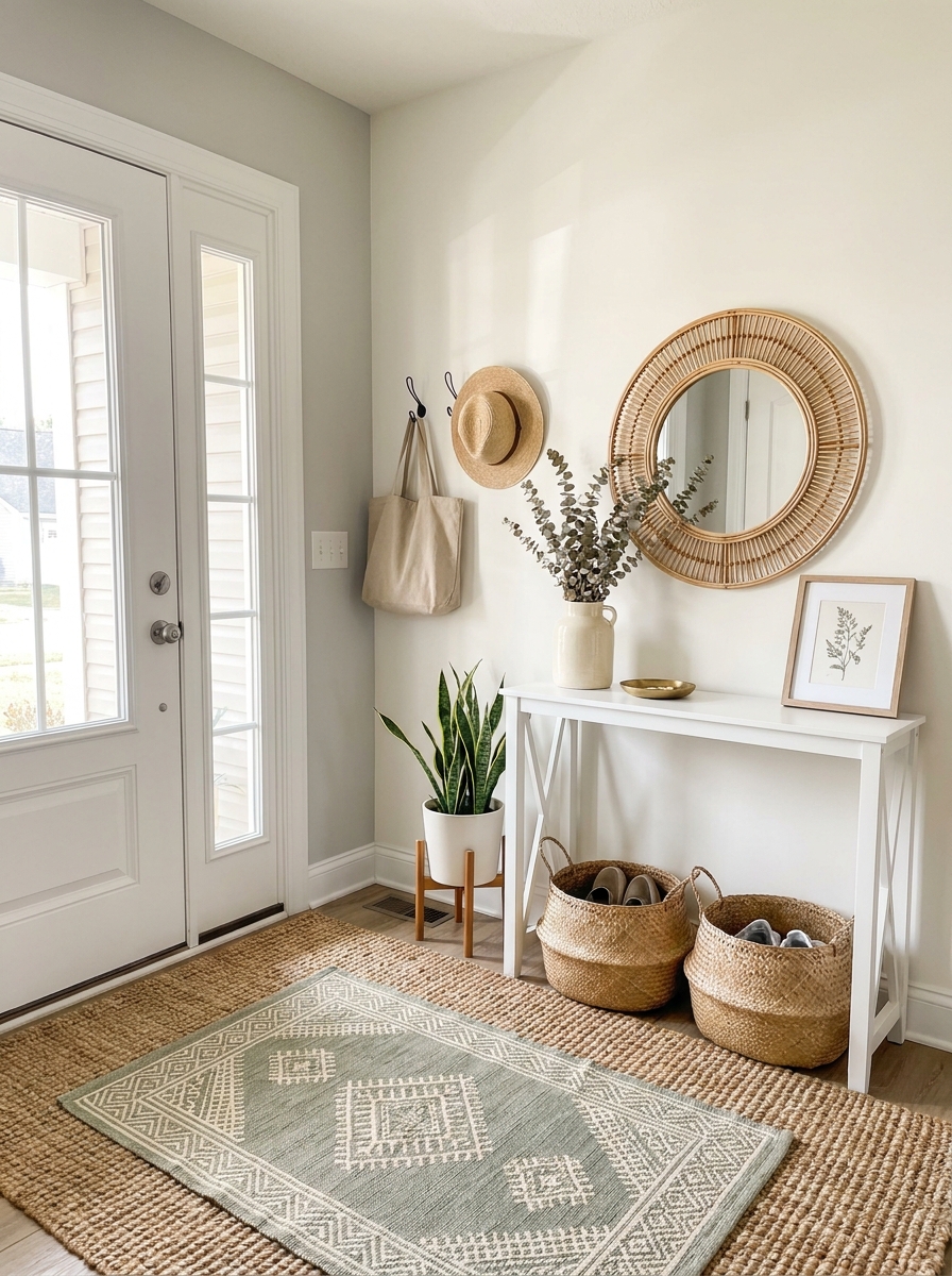 A Textured Doormat That Sets the Tone