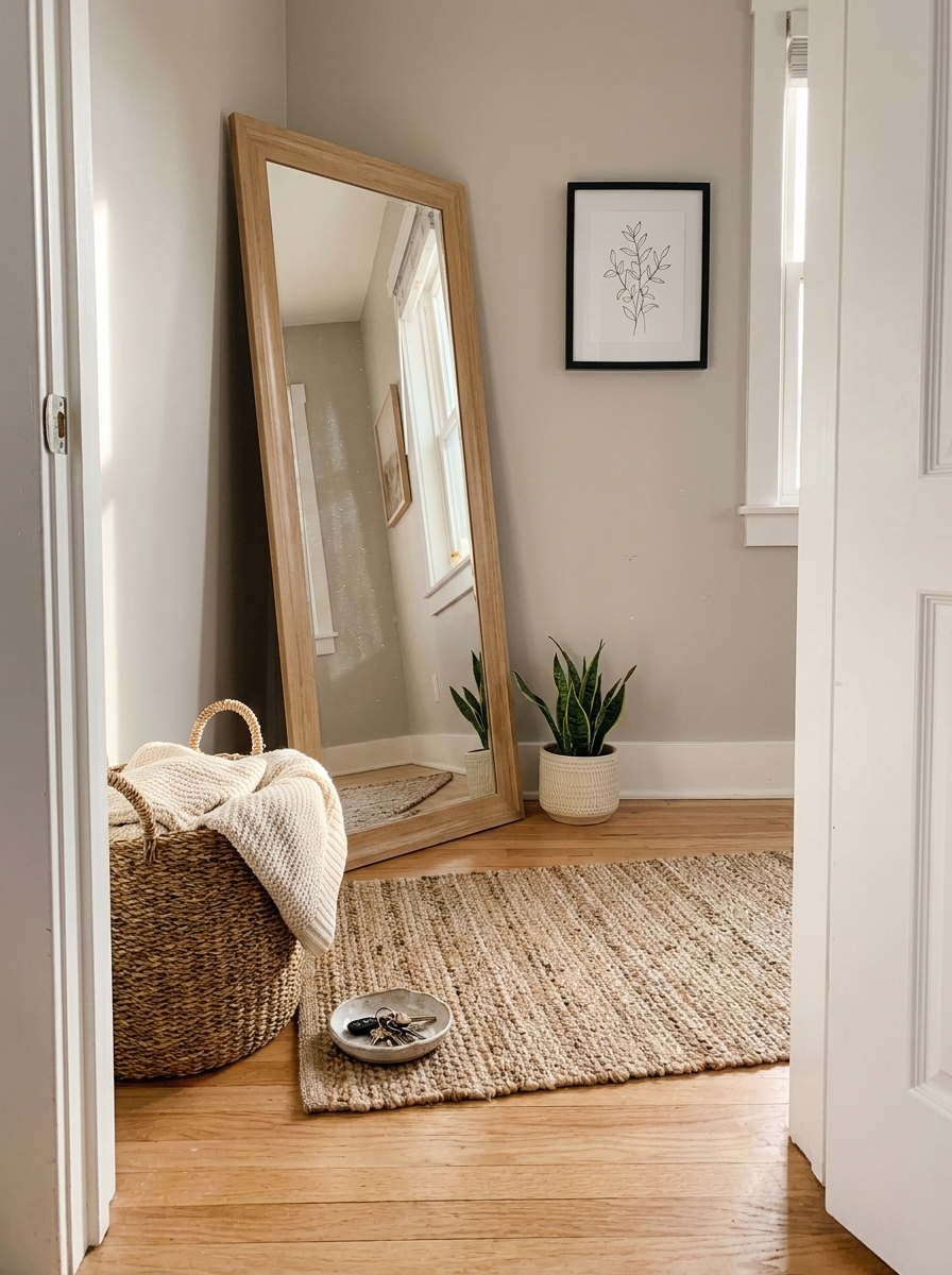 A Leaning Mirror That Opens Everything Up