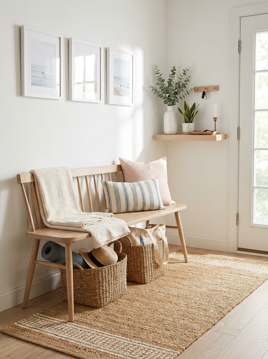 A Vintage-Style Bench That Does Double Duty