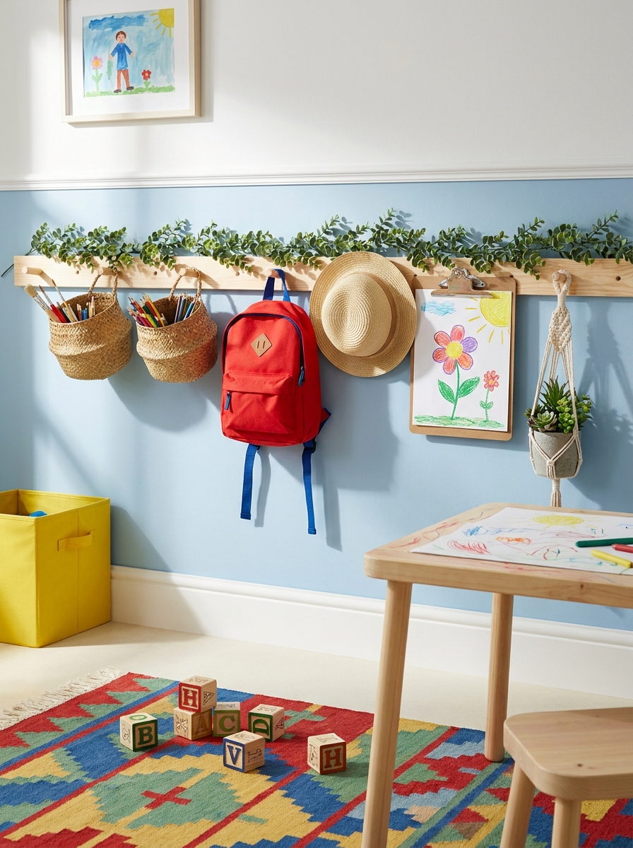 Peg Rail System for Ever-Changing Display