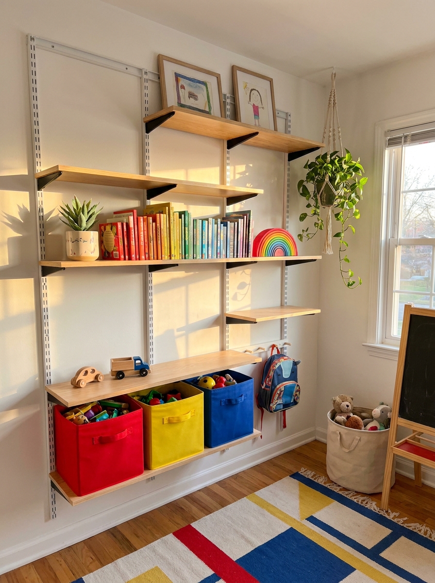 Adjustable Shelving That Changes with Age