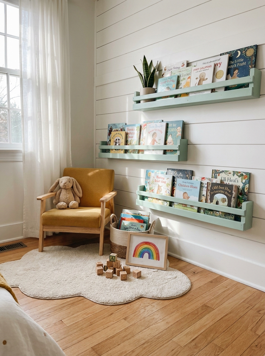 Low-Level Book Ledges That Invite Reading