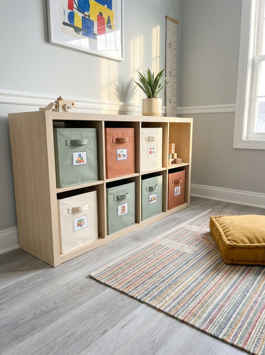 Toy Rotation System with Labeled Bins