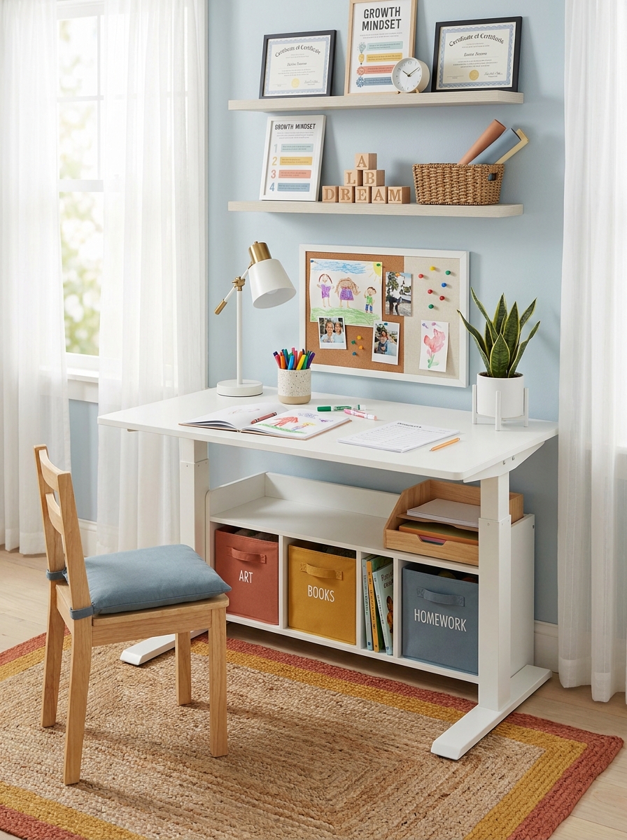 Multi-Functional Desk That Grows with Them