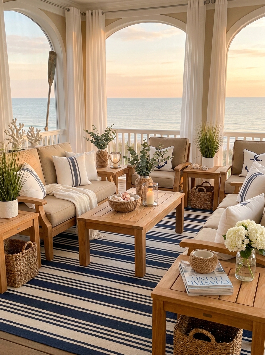 Outdoor Teak Furniture Brought Inside