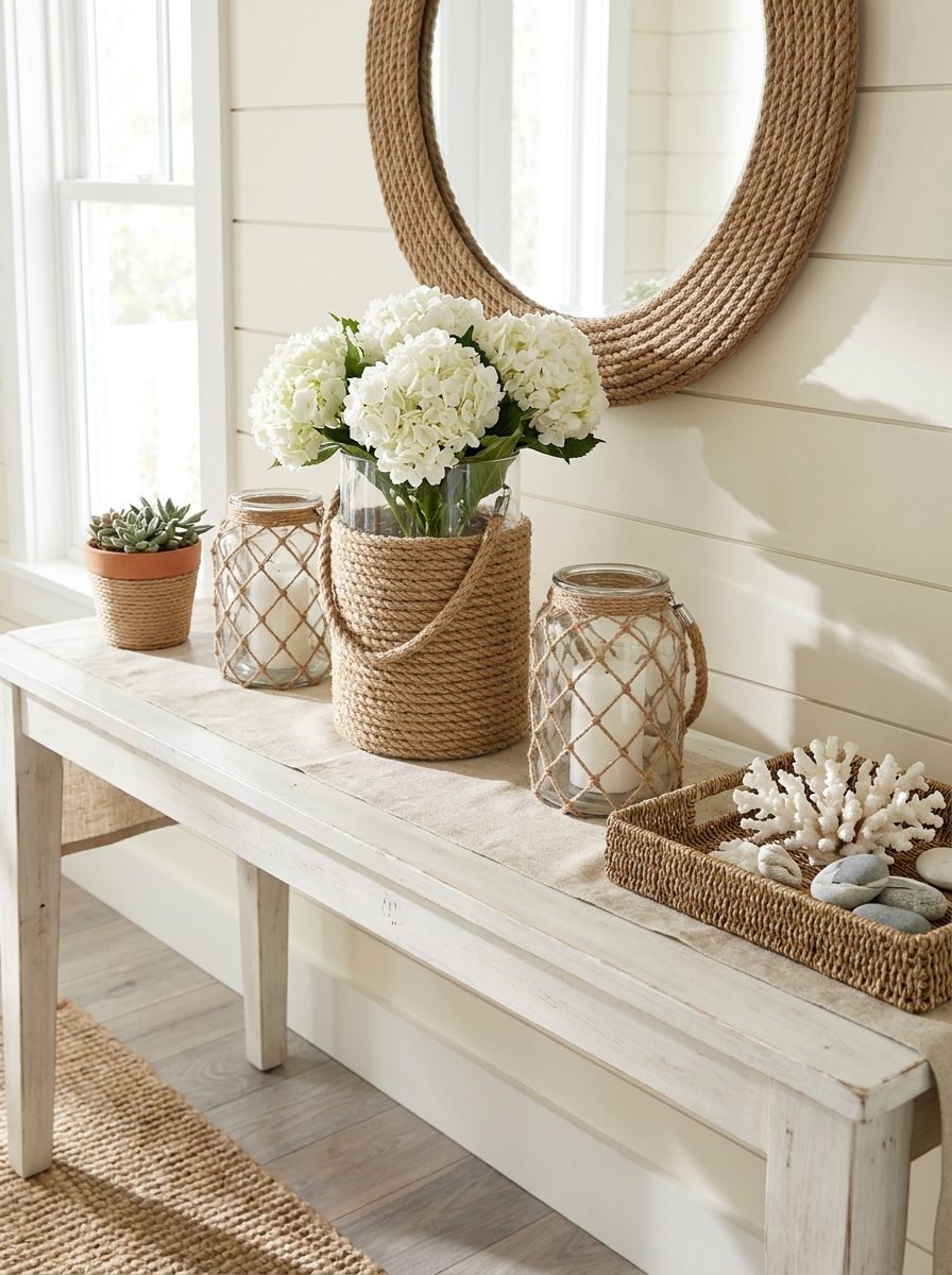 Rope-Wrapped Coastal Accents