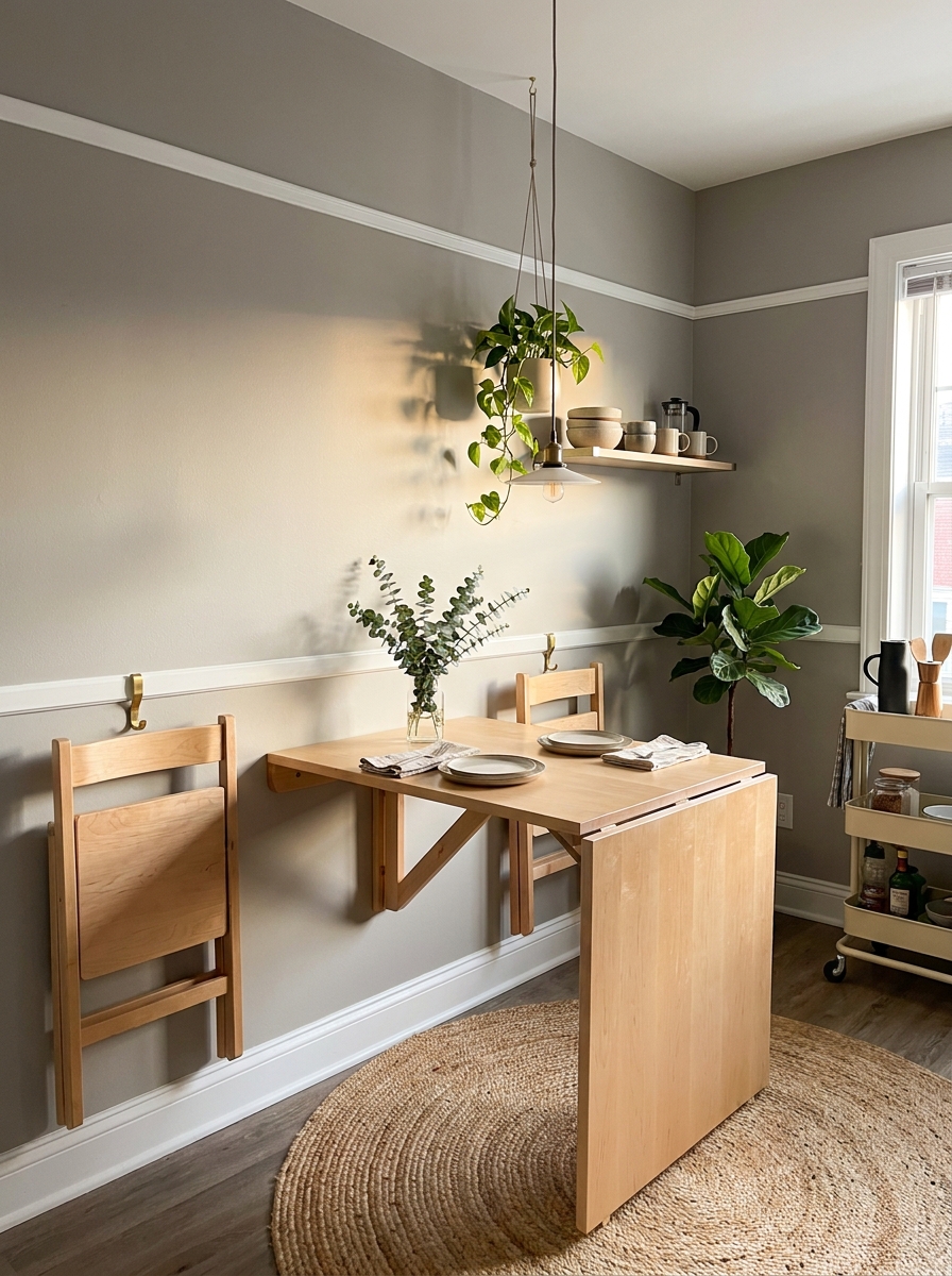 Foldable Dining Tables That Disappear When Dinner's Over