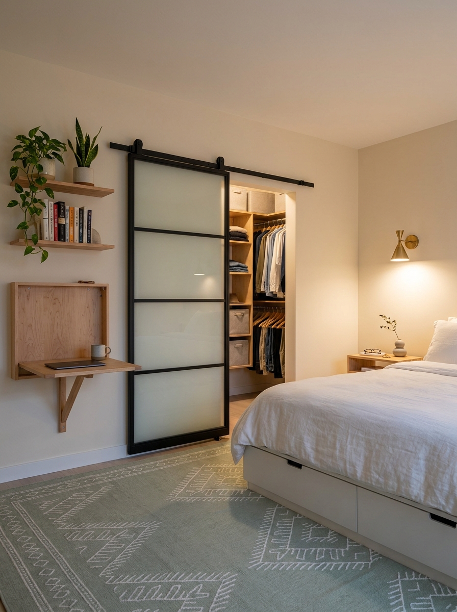 Pocket Doors and Barn Doors That Reclaim Wasted Swing Space