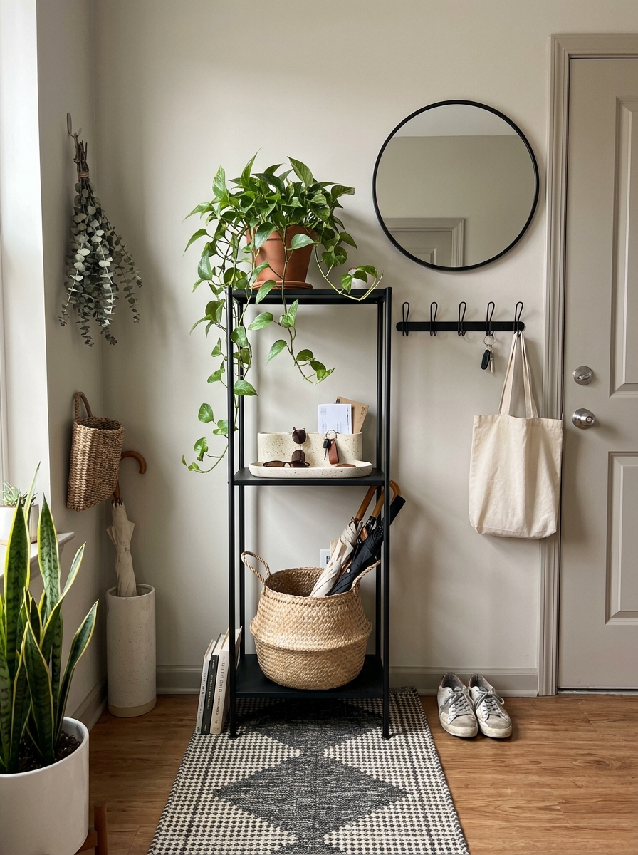 Tiered Plant Stand Doubling as Decor Display