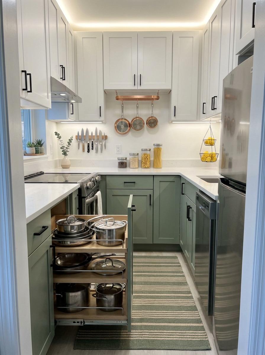 Sliding Cabinet Organizers for Lower Cabinets