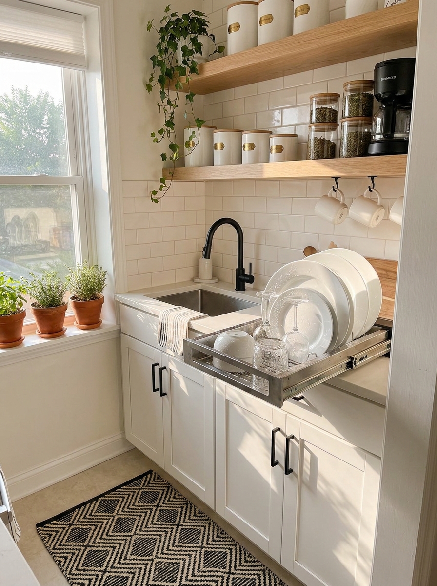 Wall-Mounted Fold-Down Drying Rack