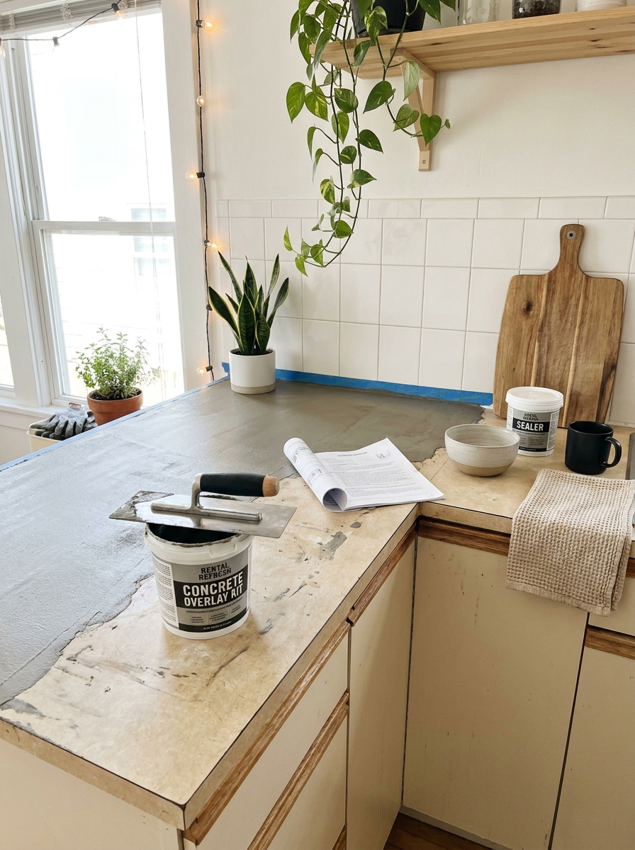 Concrete Overlay Kits That Look Expensive But Peel Right Off