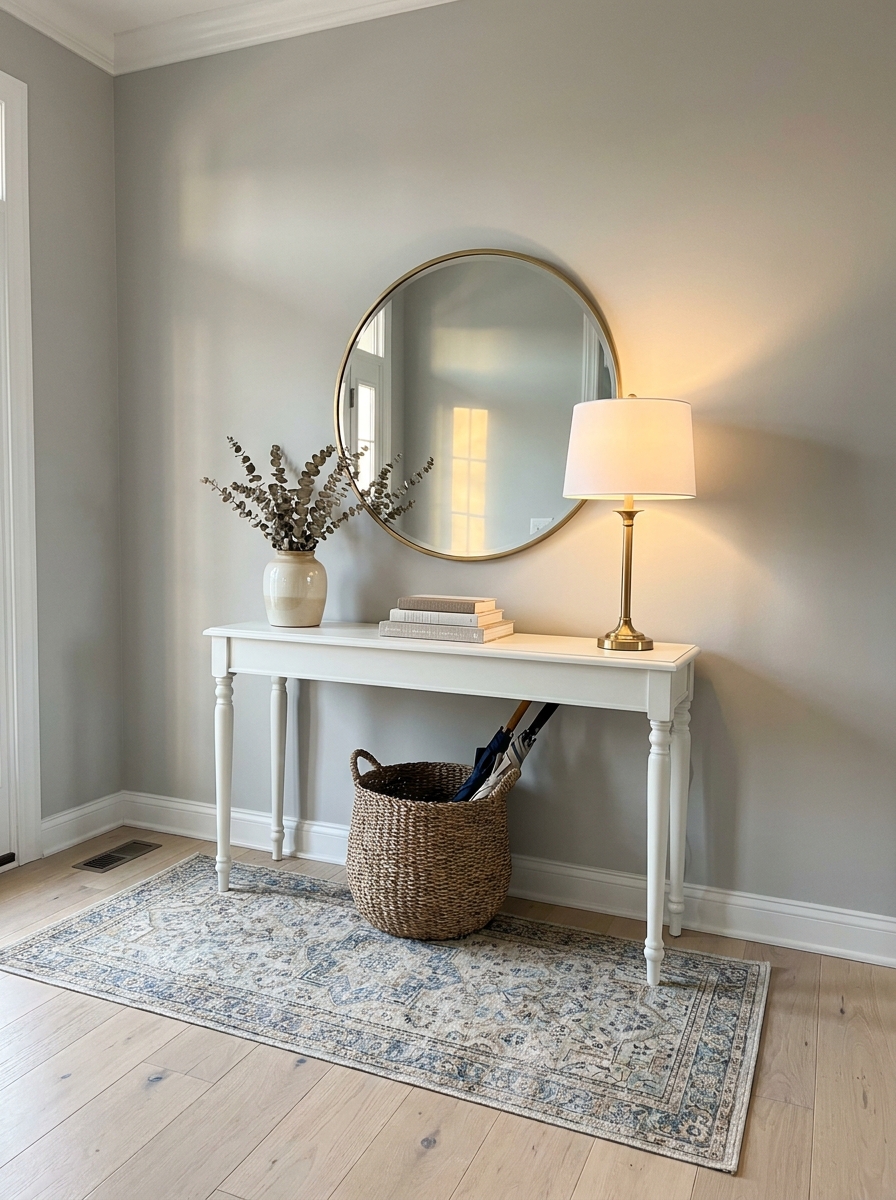 Anchor with a Statement Mirror or Artwork
