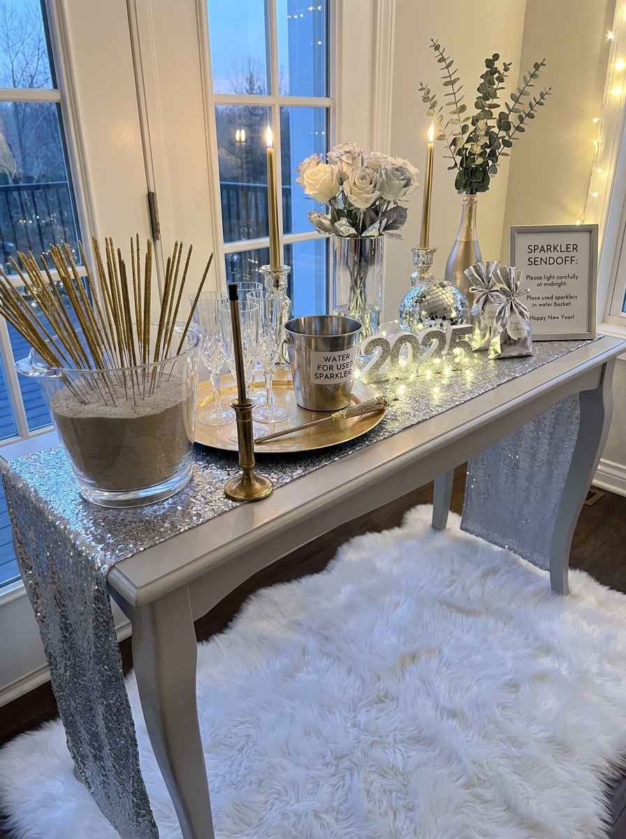 Sparkler Sendoff Station with Safety-First Style