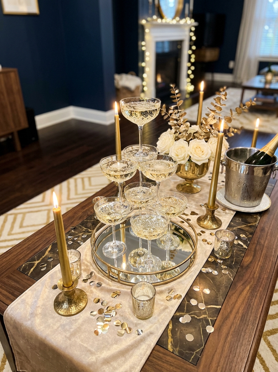 The Champagne Tower Centerpiece