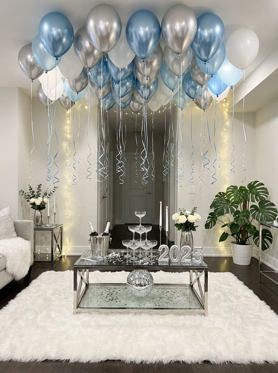 Floating Balloon Ceiling Installation