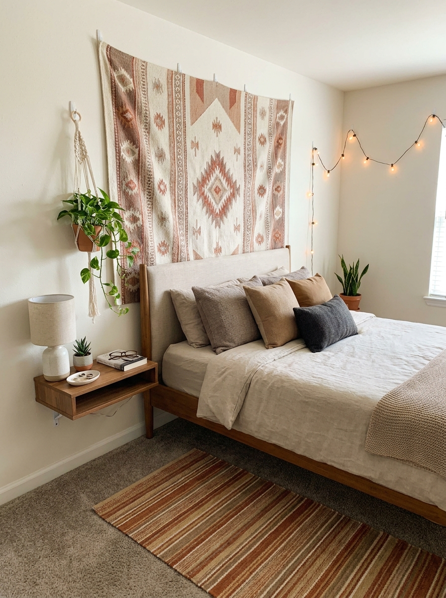 Fabric Headboards You Hang Like Art