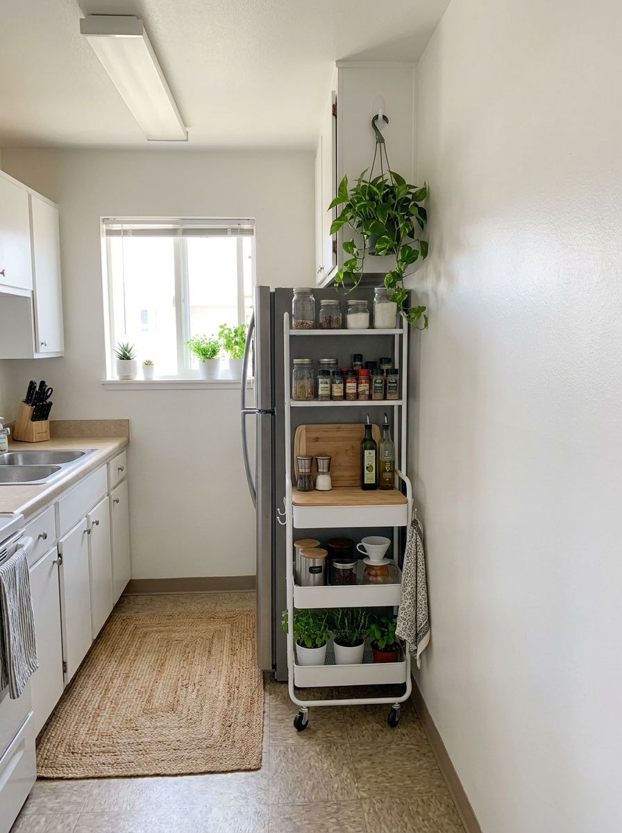 Portable Kitchen Cart Pantry Storage