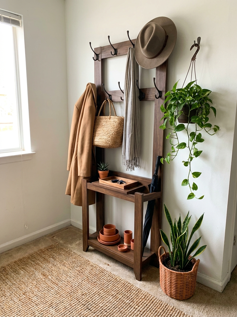Freestanding Coat Trees That Look Built-In
